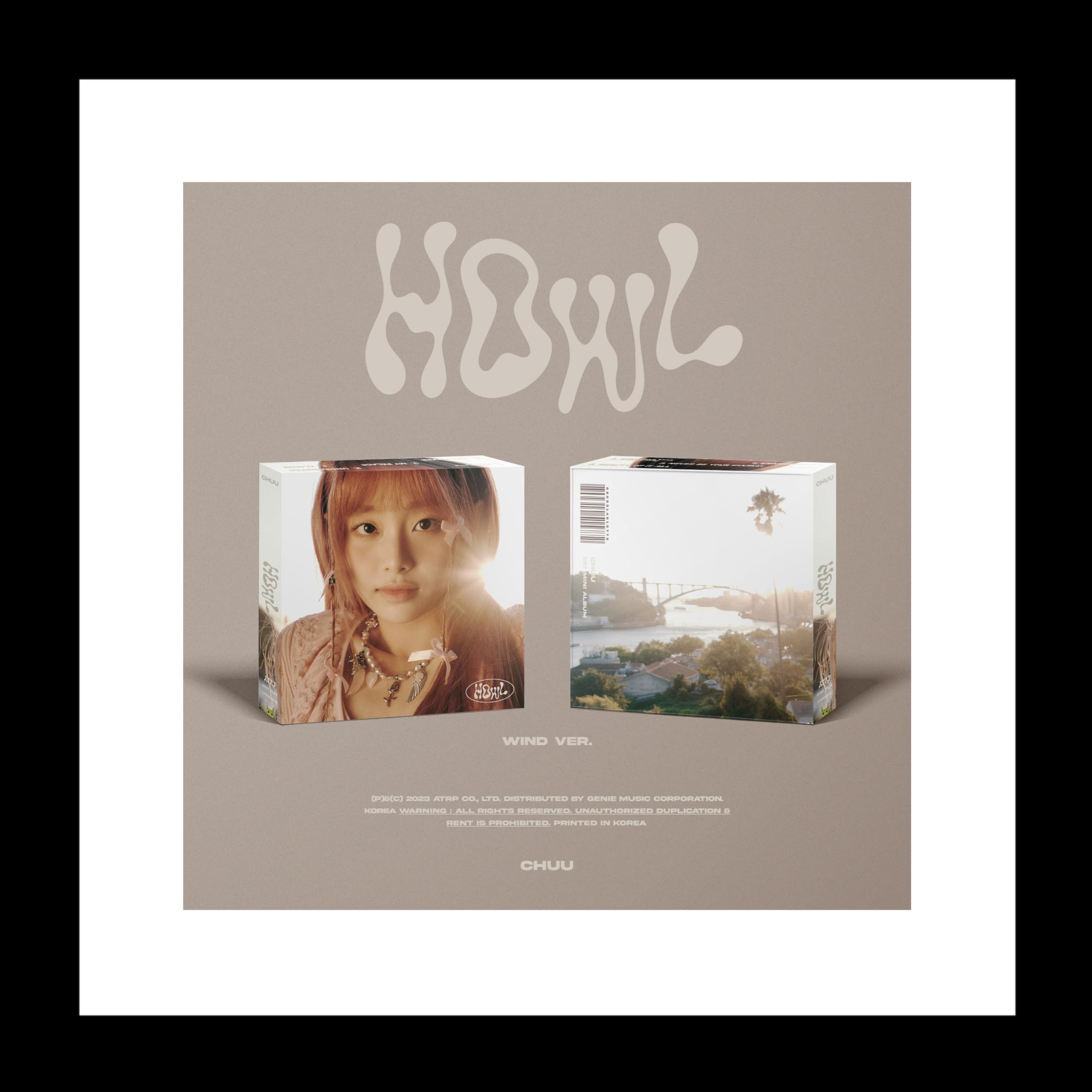 CHUU Howl 1st Mini Album Standard WIND Version CD+1p Folded Poster on Pack+84p PhotoBook+20p Synopsis Note+1ea Sticker+2p PhotoCard+Tracking Sealed