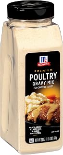 McCormick Premium Poultry Gravy Mix, Gluten-Free Lump-Free 20 oz - Quick 5-Min Turkey Chicken Gravy