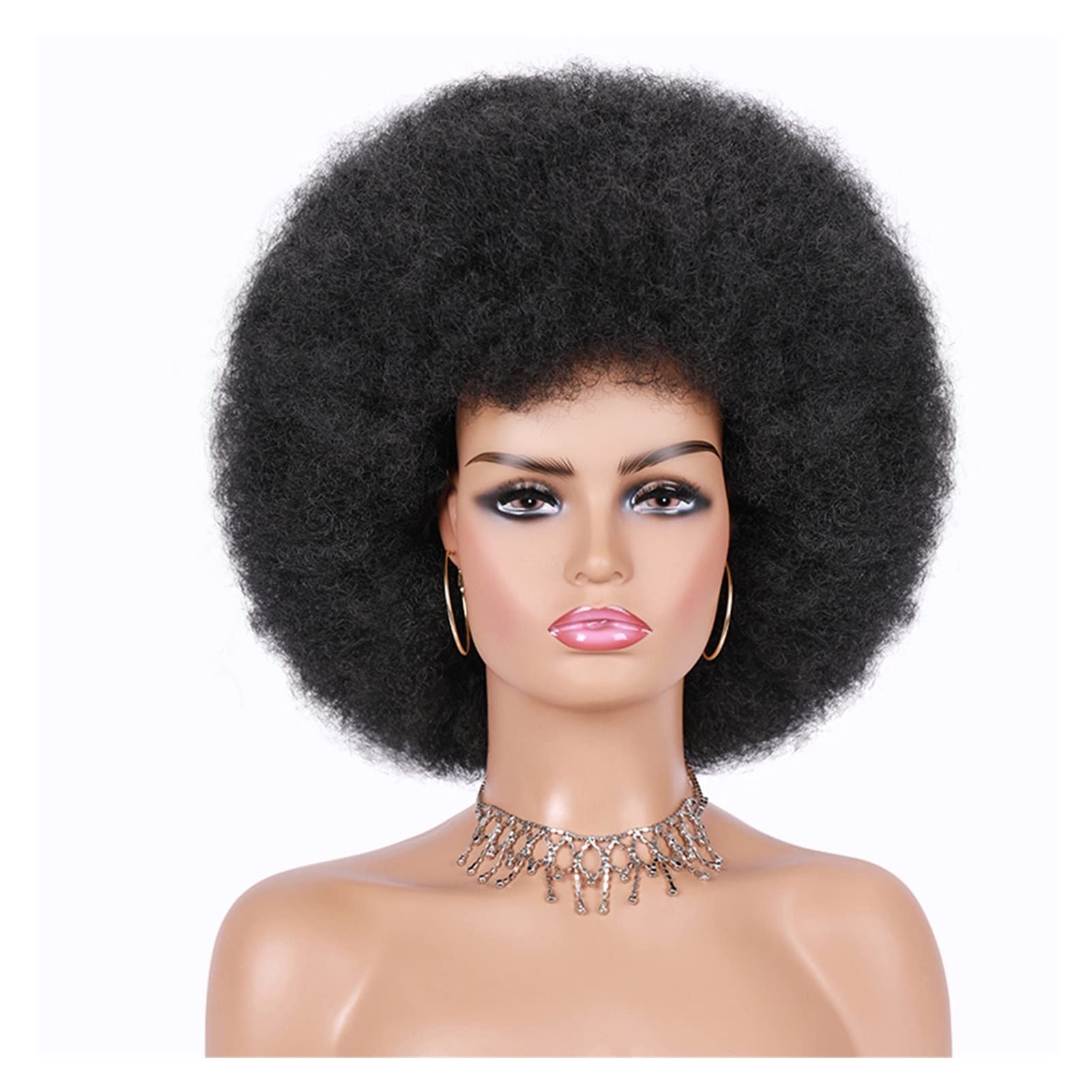 Wigs for Women شعر مستعار مع الانفجارات الأسود الطبيعي أومبير الشعر الاصطناعية للنساء الحزب الرقص شعر مستعار Hair Wigs (Color : 01, Stretched Length : 14inches)