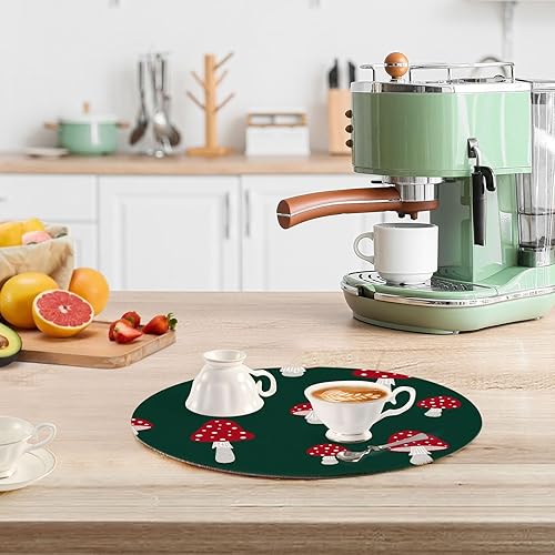 Miniatura 6 de 3 Pcs High Heat Trivet Red Safari Mushroom Plant for Hot Pots and Pans 15in Cotton Thread Weave Heat Resistant Hotpads for Hot Pot Dish Mat