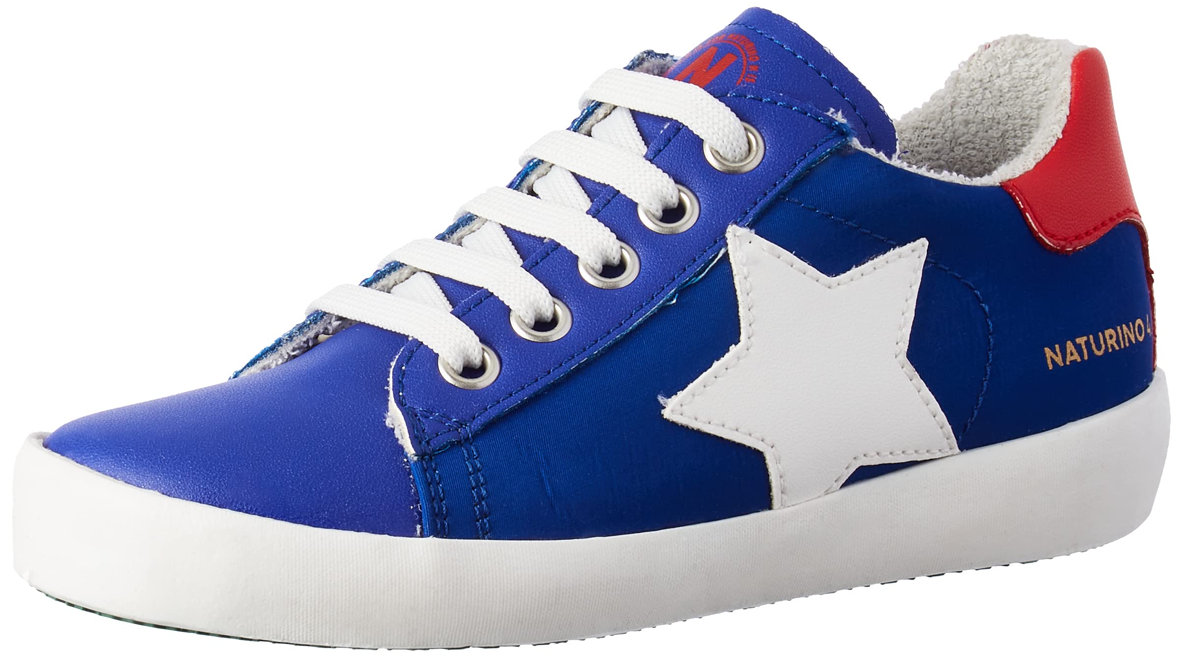 Naturino Annie Hybrid Zip, Gymnastics Shoe, Azure-White-RED,