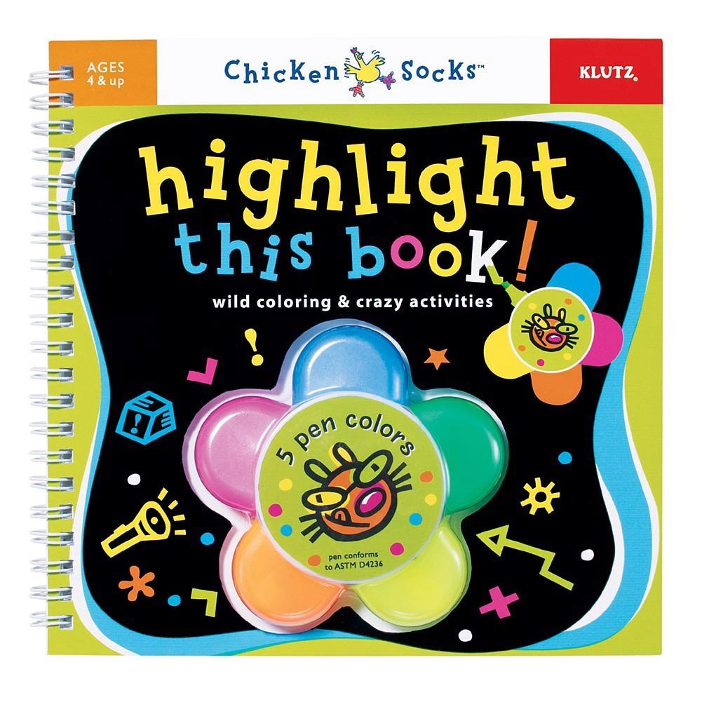 Chicken Socks Highlight this Book Activity Book Spiral-bound – May 15, 2005