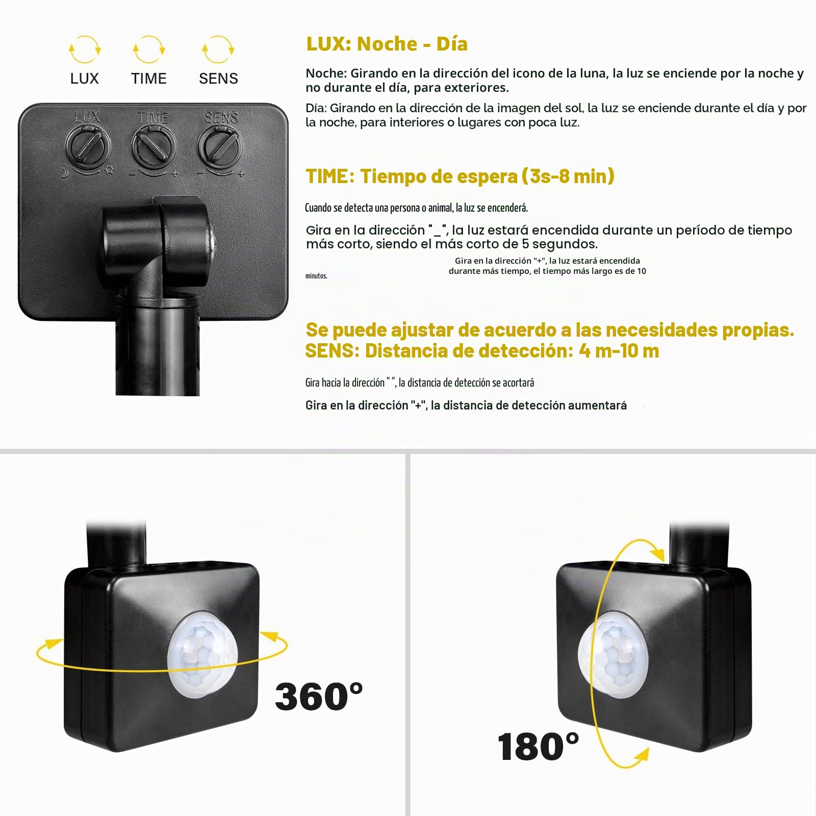 RIGIDON Focos Led Exterior 200W Proyector LED con Detector Movimiento, IP66 Impermeable Luz Exterior Sensor, 6000K Blanco Frío Iluminación de Seguridad para Garaje Patio Jardín Terraza Parque