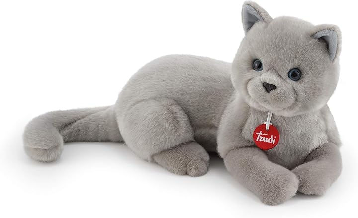 Trudi gatto celestino 44 x 19 x 23 cm peluche in materiale pregiato e ignifugo 21039 Trudi gatto celestino 44 x 19 x 23 cm peluche in materiale pregiato e ignifugo 21039