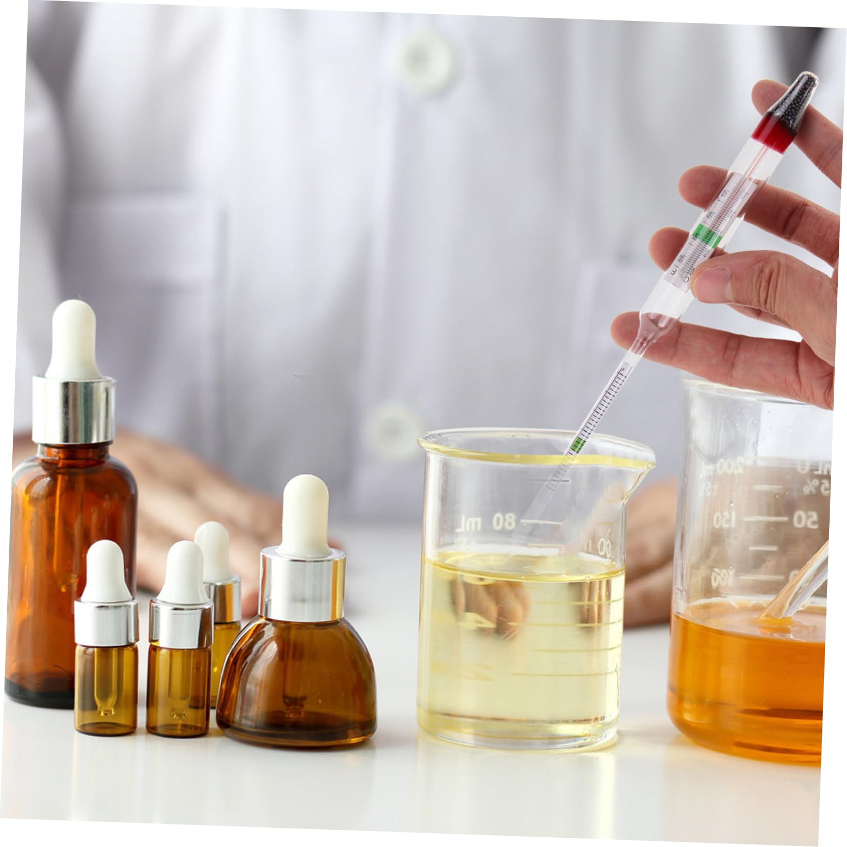 Cabilock Complete Salt Water Pool Tester Meter for Pools Saltwater Fish Tank Sea Water Testing Tool with Graduated Cylinder