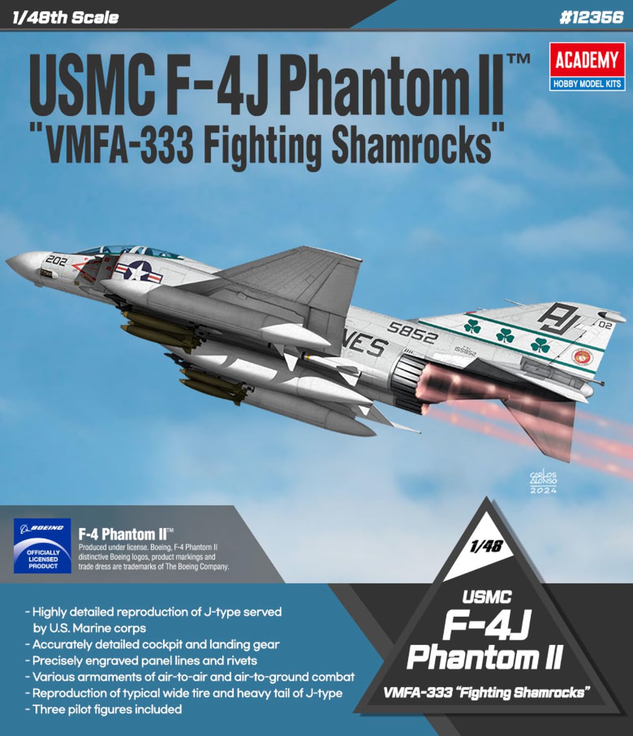 Amazon | アカデミー 1/48 アメリカ F-4J ファントムII VMFA-333
