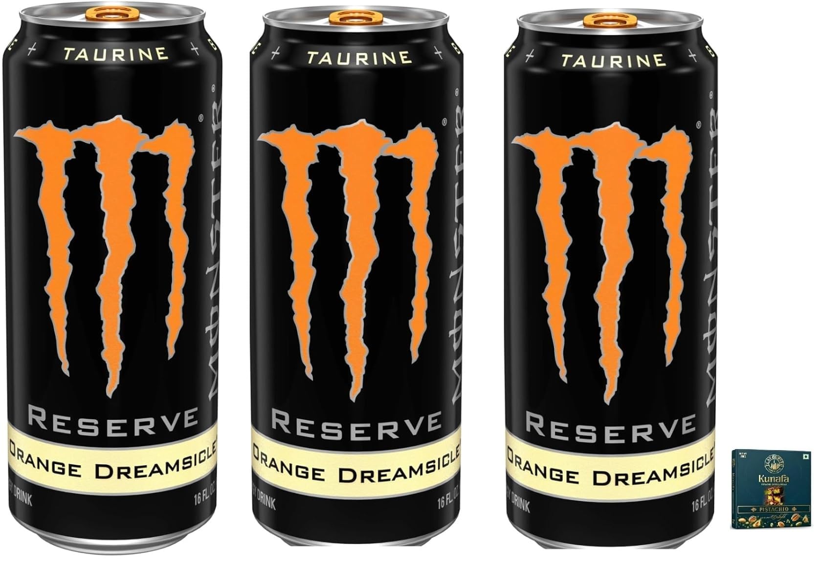DECADENT FOODS Monster Reserve Orange Dreamsicle Energy Drink, Taurine Formula, 16 Fl Oz Can Each 500ml X Pack Of 3 (From USA)-image-17
