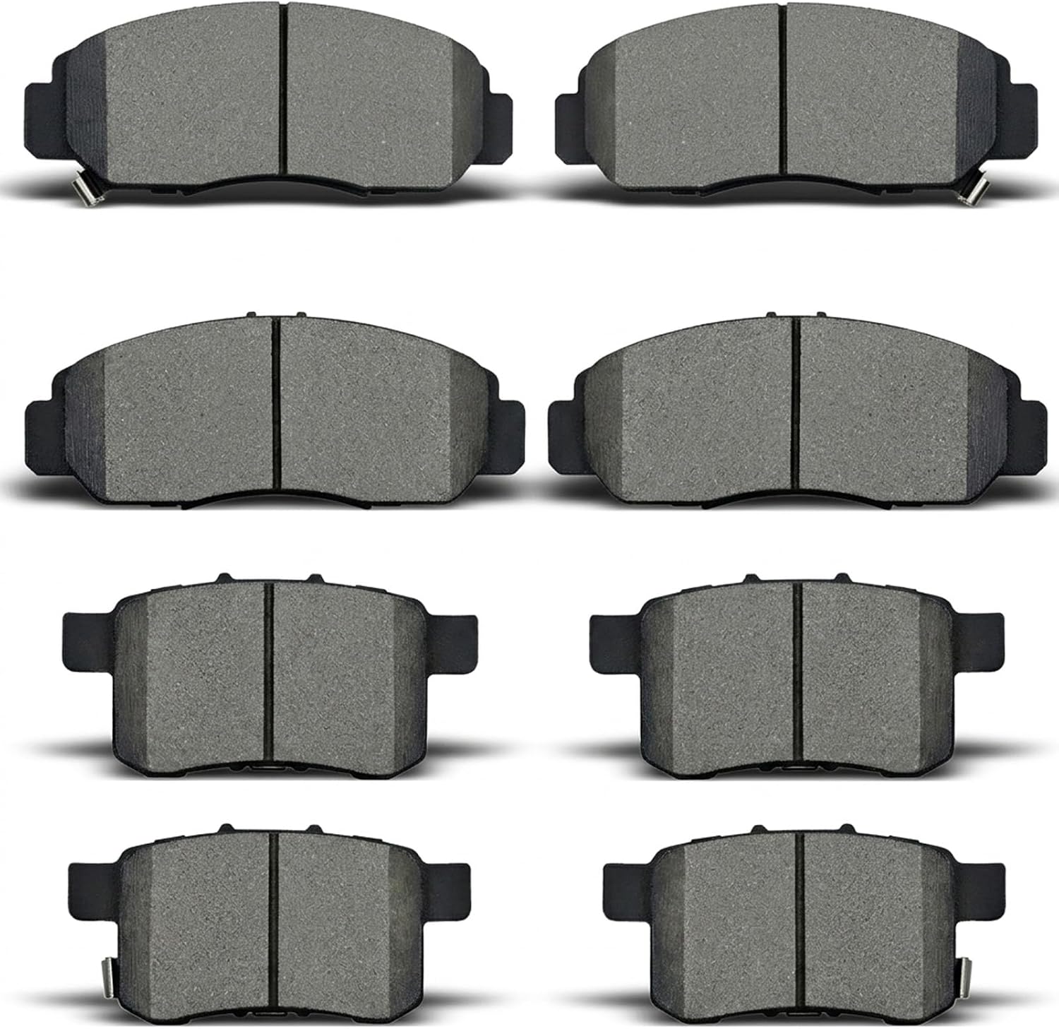 Front Rear Ceramic Disc Brake Pads Set Compatible with Honda Accord 2008-2012, for Acura TSX 2009-2014