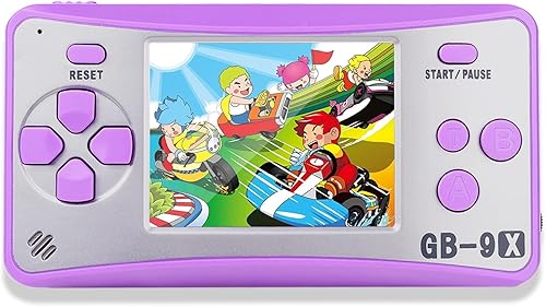 Consola de juegos de mano retro para niños pantalla a color de 25 pulgadas reproductor de videojuegos portátil con 168 juegos clásicos incorporados