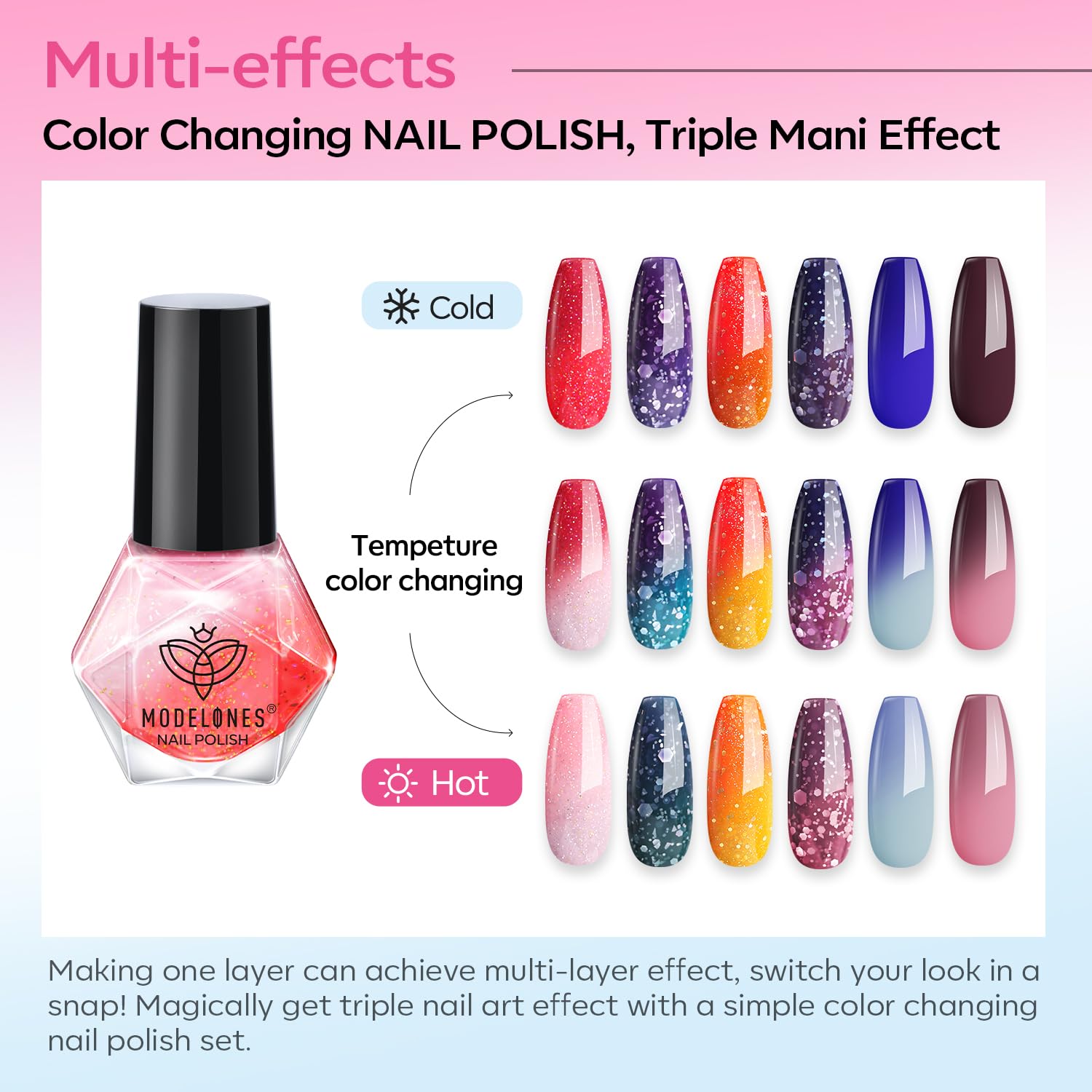 6 Color Temperature-Change Tested Showdown: Quick-Dry Winter Manicure Kit for Trendy Girls