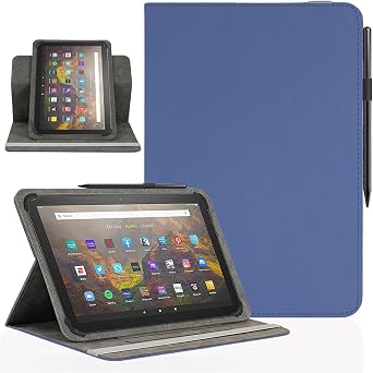 11 12 Inch Android Tablet Case,Universal 11 Inch Tablet Case | 360 Degree Rotatable Multiple Viewing Stand Cover for 10.9"11"11.5"12"and All 10.9-12 Inch Touchscreen Tablet,Blue