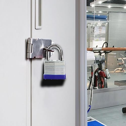 Miniatura 3 de SEPOX Candados con llave para exteriores, cuerpo de acero laminado reforzado de alta resistencia de 1-916 pulgadas 1.575 pulgadas, grillete estándar