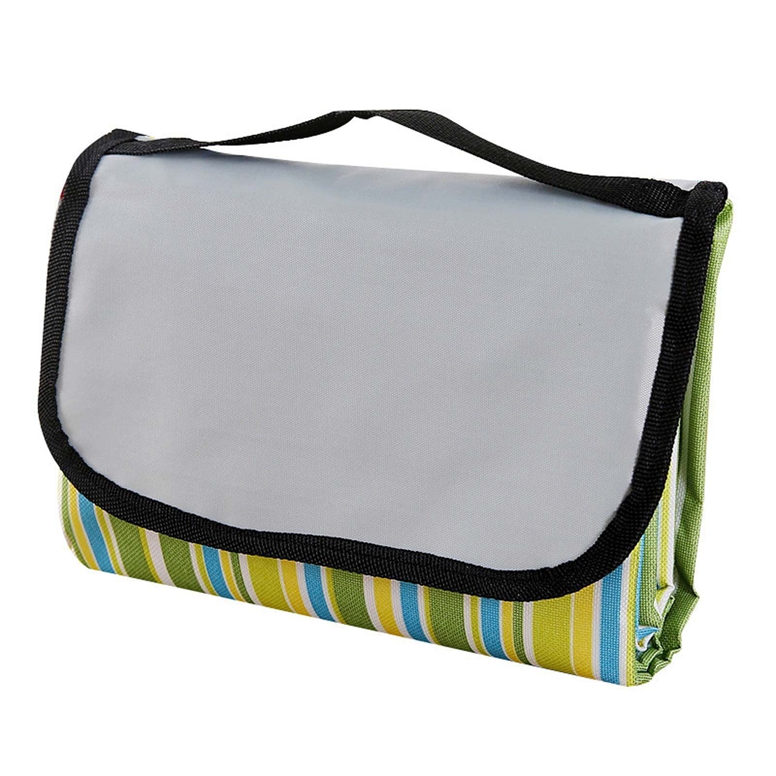 Tapis de Pique Nique, 150x200 CM Couverture Pique Niques Imperméable, Natte de Plage Nappe Picnic pour Extérieur Voyages Parc Jardin (Color : Green Stripe)