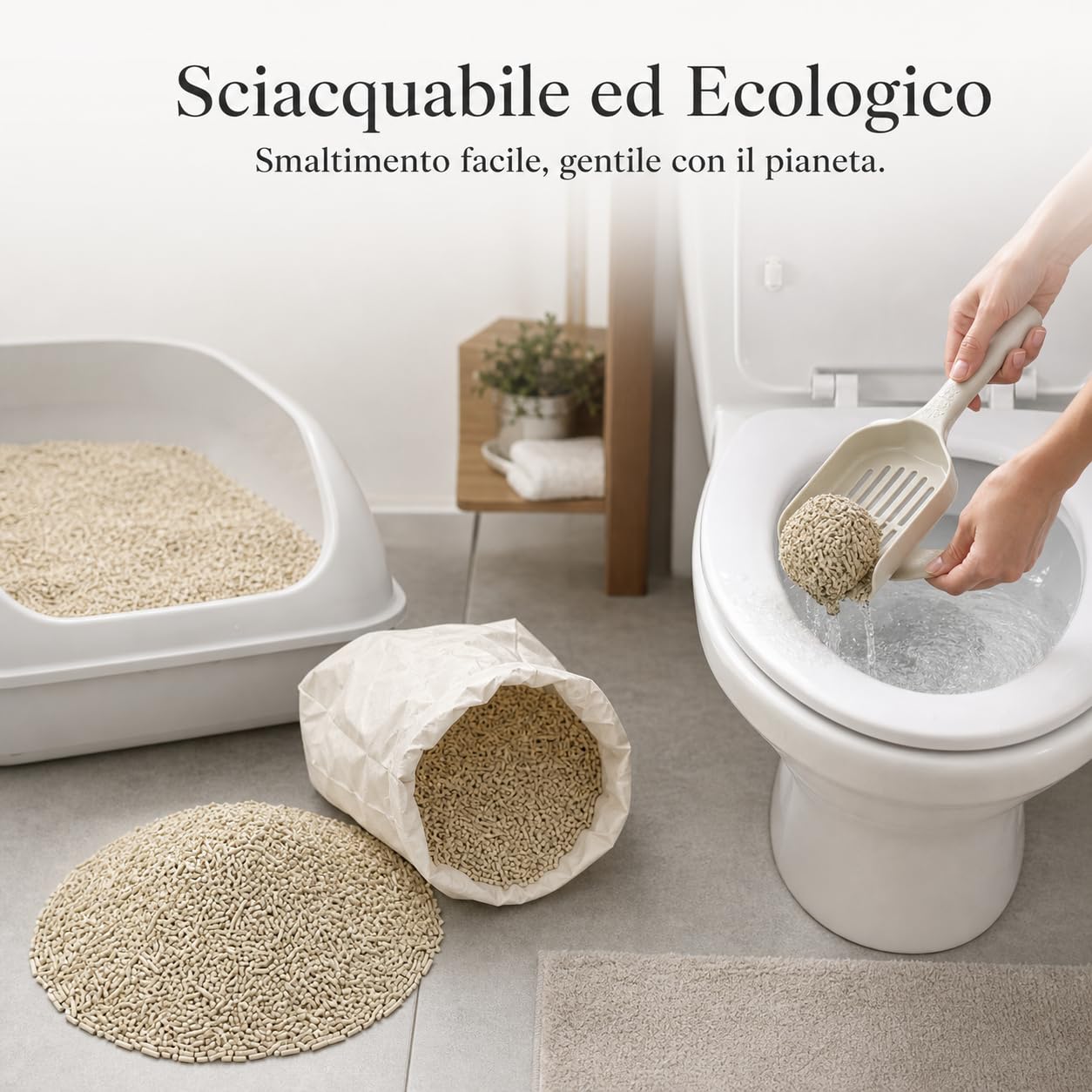 Lettiera Gatto Agglomerante al Tofu e Fibra Vegetale | Sabbia Lettiera Gatto Naturale per Igiene Quotidiana, lettiera vegetale, Tofu, Sapore Originale Migliorato (Confezione Multipla), 10 jin