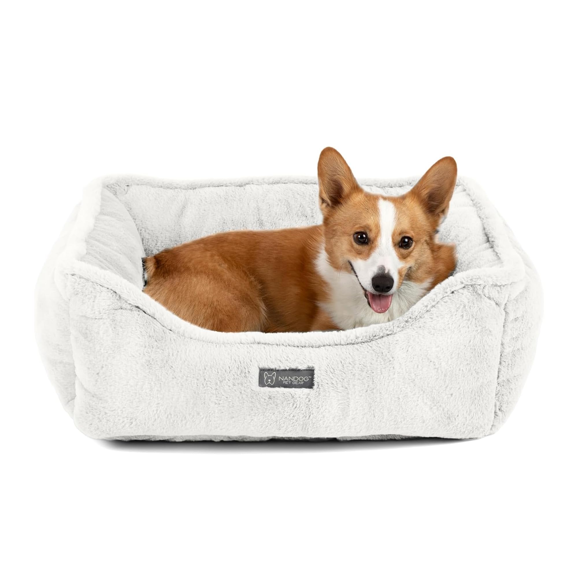 nandog pet gear bed Reversible for Medium Dogs, Ultra Plush Cloud Collection Beds Rahmengröße:44cm comfy space that your KreativRad