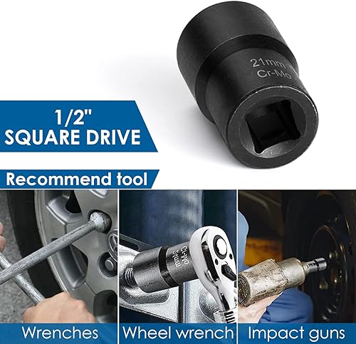 Miniatura 8 de THINKPRO Juego de 13 extractores de tuercas de perno, herramienta de extracción de tuercas de 12 pulgada, juego de extractor de pernos fácil de