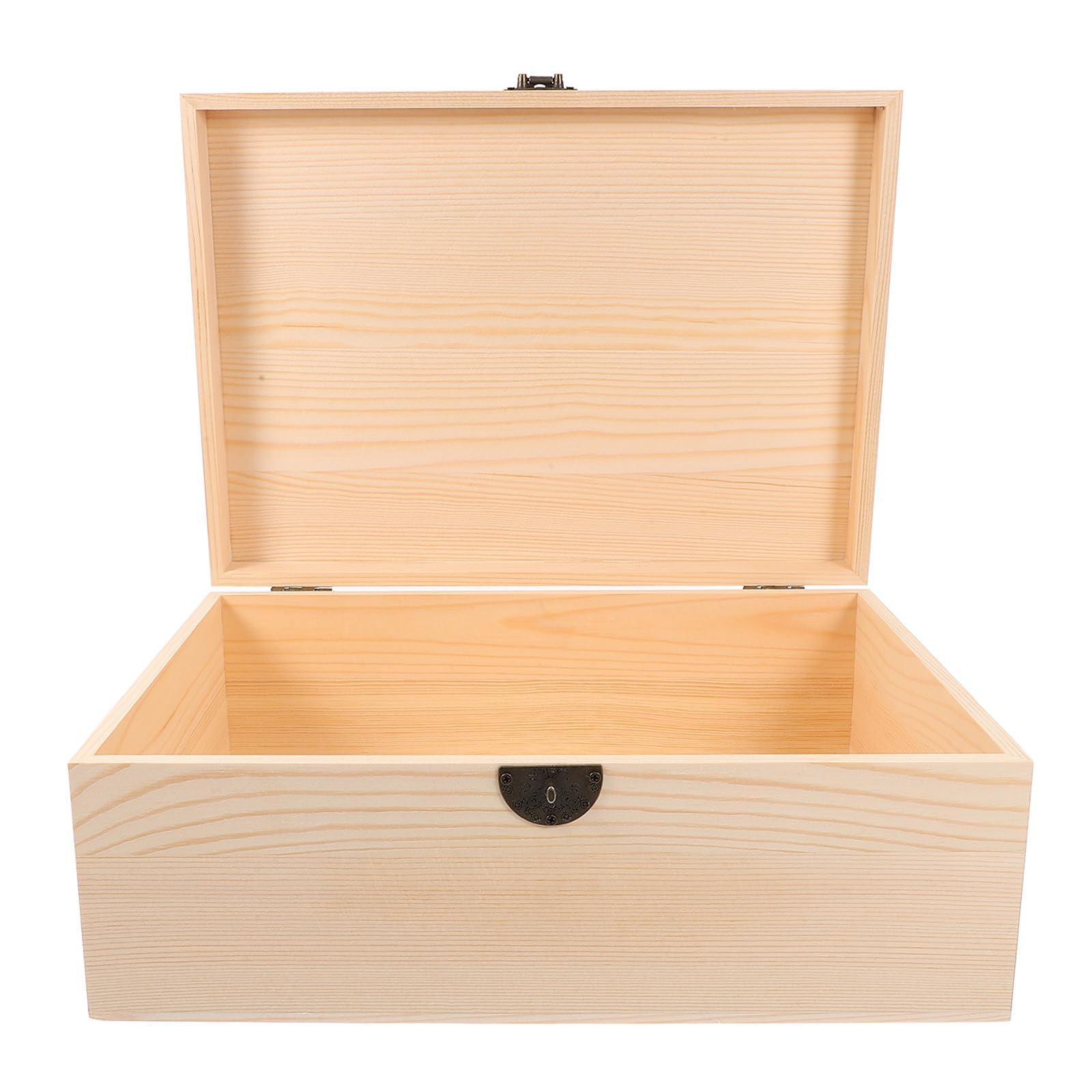 Coffret en bois naturel Healeved de rangement haut de gamme 32cm