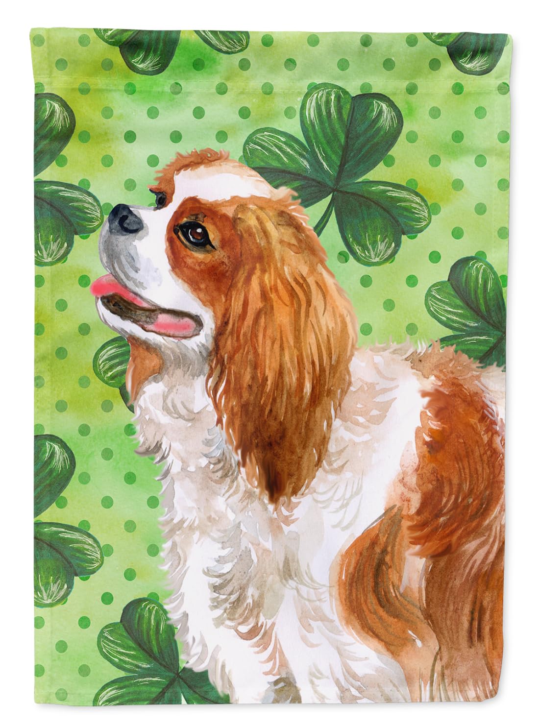 Drapeau Cavalier épagneul St Patrick pour fêter avec son chien