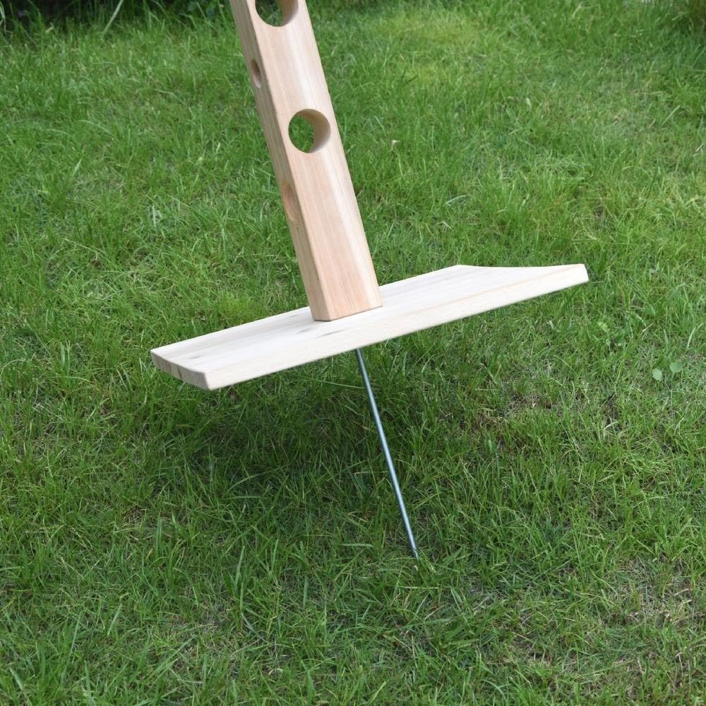 Melko Futterbaum Kaninchen Futterspender 45 cm hoch Nagerbaum Nagetiere Futterstation mit Erdspieß Futterraufe