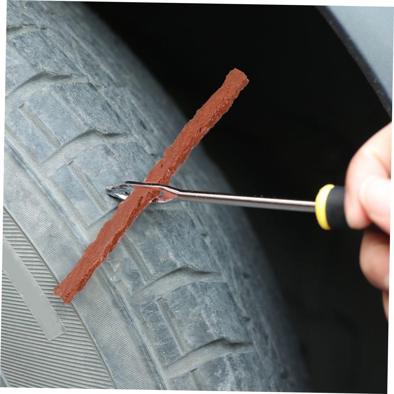 Unomor Tire Repair Strips Pcs Tire Plugs Kit Sealant Slow Leak Fix for Car Truck Motorcycle