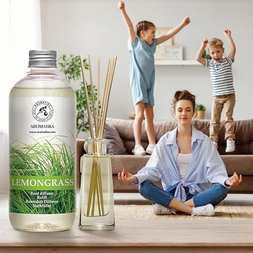 Miniatura 9 de Recambio de difusor de varillas de citronela, aceite esencial natural de citronela, 17 onzas líquidas, fragancia fresca y duradera, repuesto de