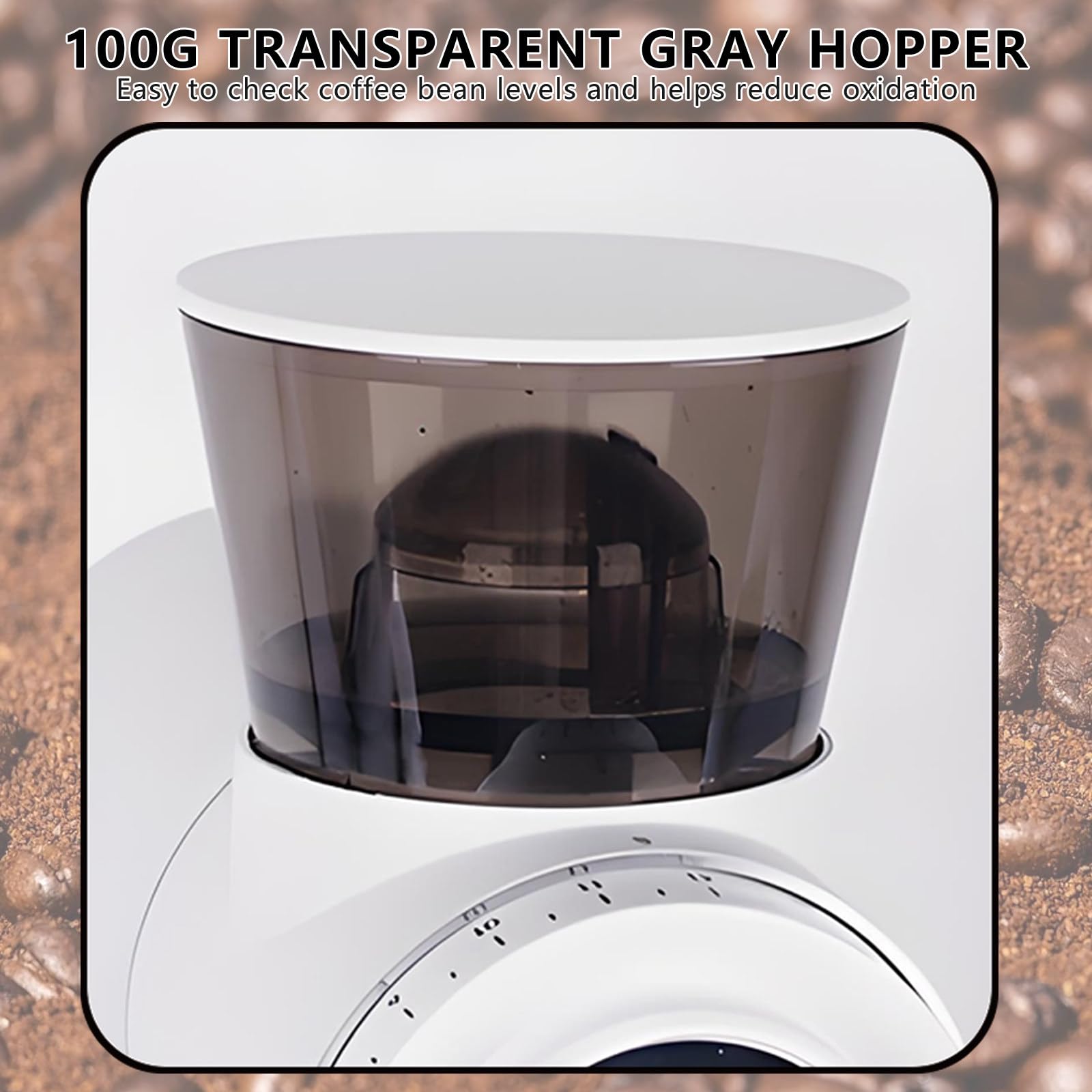 Elektryczny Młynek Do Kawy French Press O Mocy 300 W, 16-Milimetrowy, Komercyjny Młynek Do Kawy Espresso, Biały