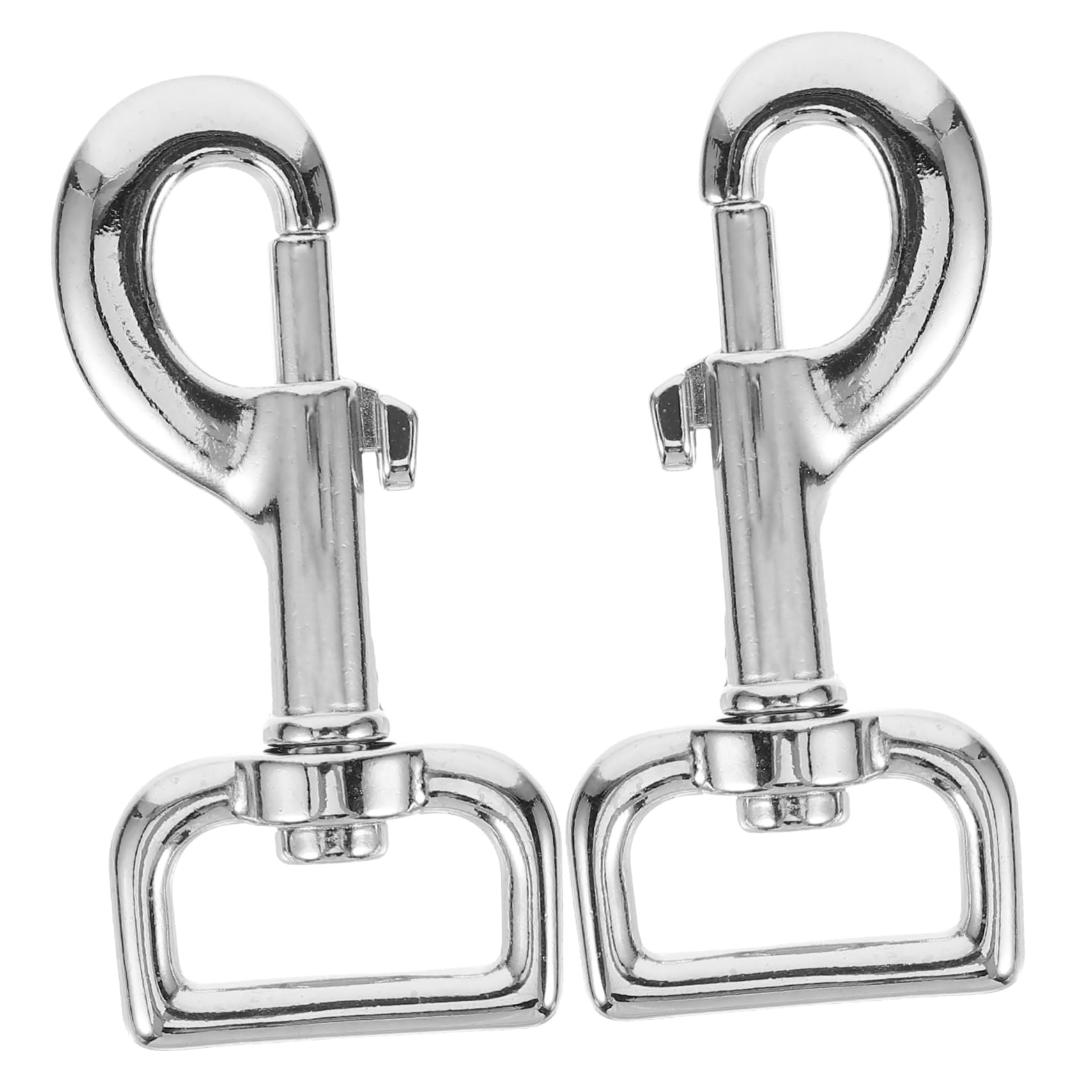 GRIRIW Pet Leash Connectors 2pcs Zinc Alloy Snap Hook Swivel Sturdy Dog Leash Clasp Rotate and Snap Function