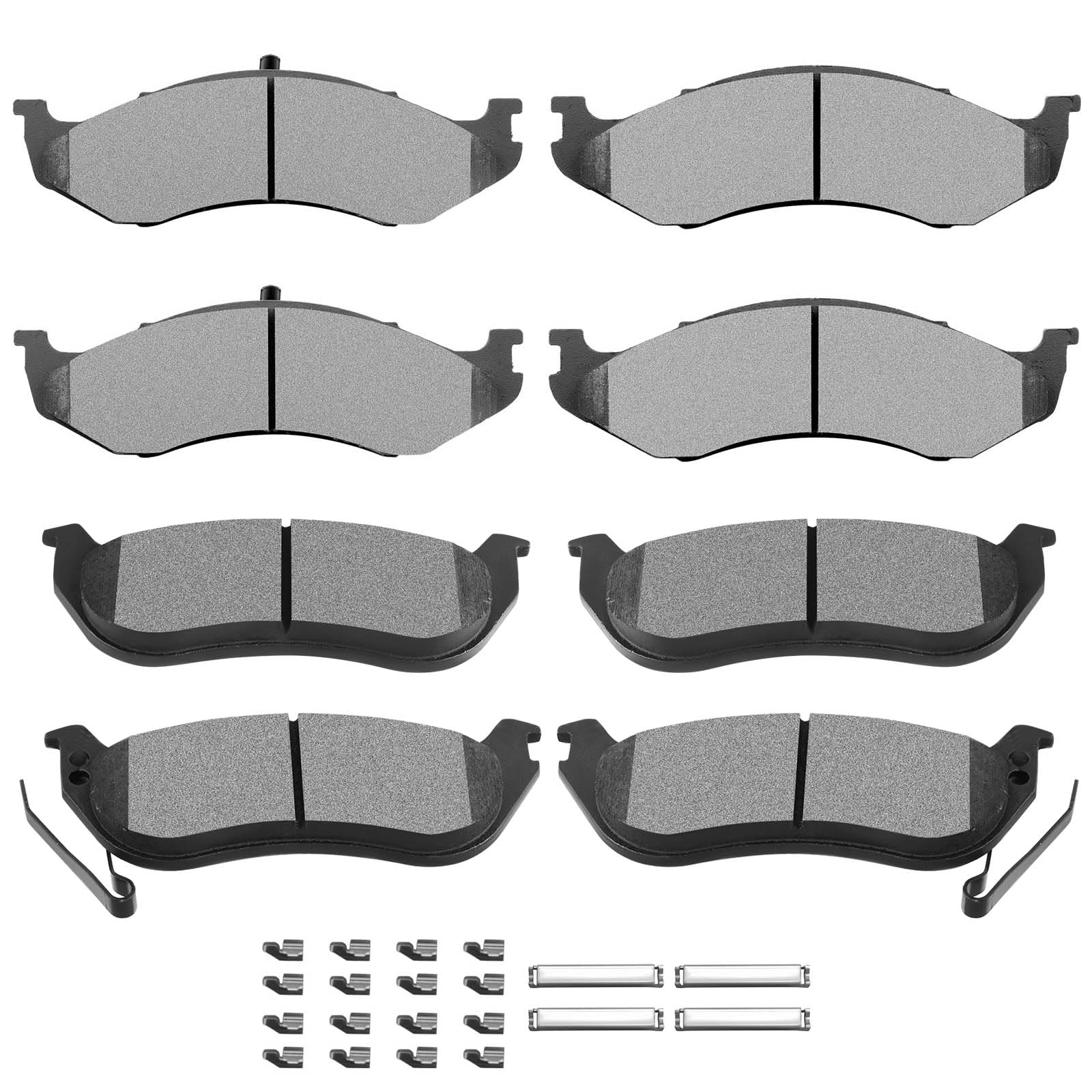 Photo 1 of SCITOO D2299 D2302 Front & Rear Ceramic Brake Pads Sets w/Hardware Replacement For Hyundai For Sonata 2020-2022,For Kia For K5 2021