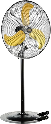 Miniatura 10 de HiCFM Ventilador oscilante de pedestal de alta velocidad de 5000 CFM de 20 pulgadas con potente motor de 1/5, cable de alimentación de 9 pies,