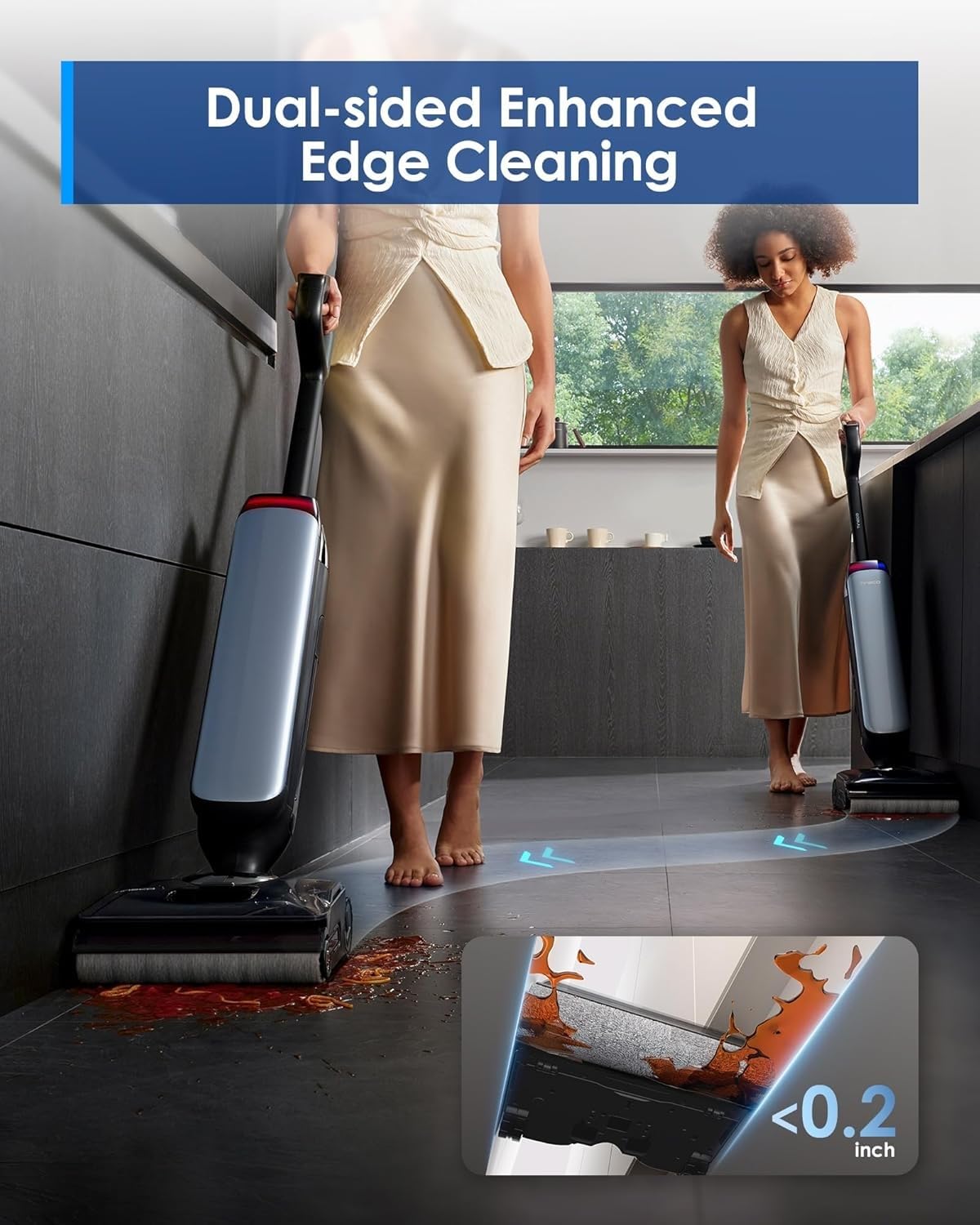 Serbatoio acqua pulita 0,88L e serbatoio acqua sporca 0,75L compatibili con Tineco Floor One S9 Artist Steam / S9 Artist Steam Pro, accessori di ricambio per aspirapolvere lavapavimenti(CWT)
