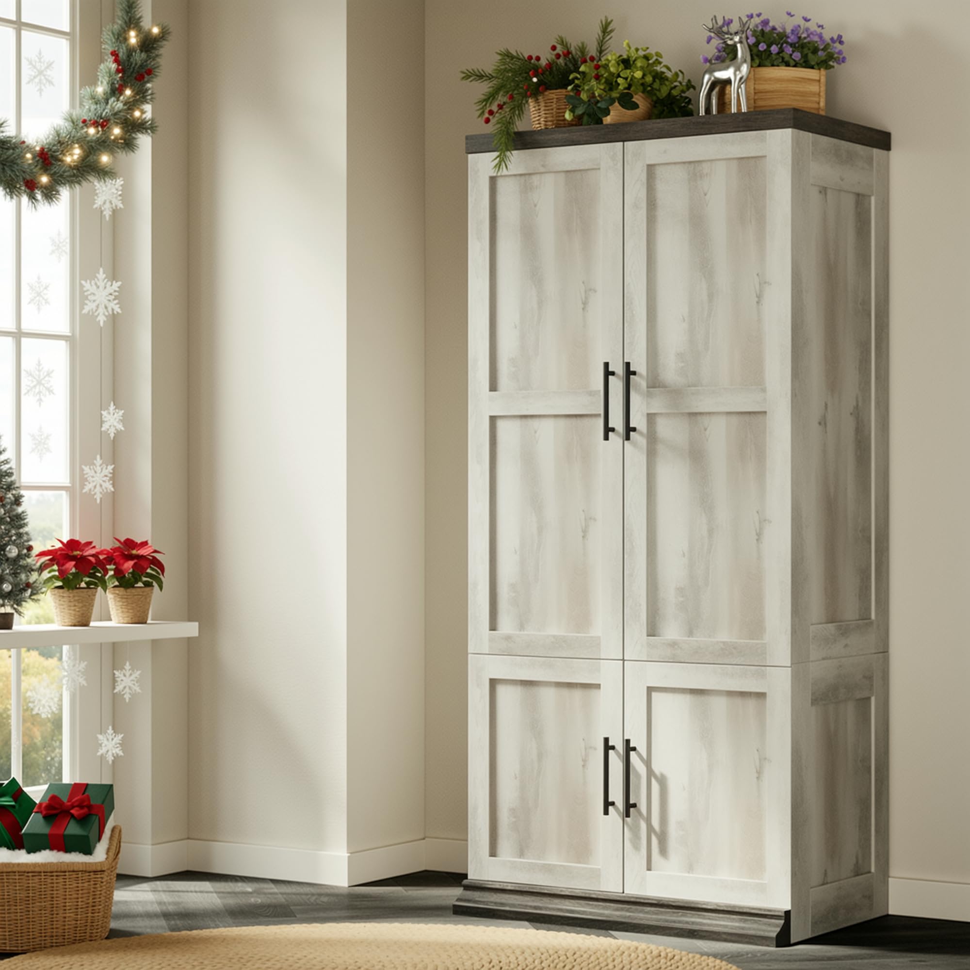 Amazon.com: LIKIMIO Large Wardrobe Closet, Farmhouse Clothing