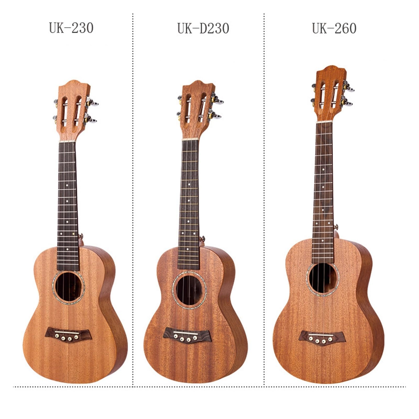 Ukulele Con Parte Superiore Solida Per Principianti Adulti Piccolo Strumento A Corda Per Chitarra Da 23 Pollici/26 Pollici Ukulele