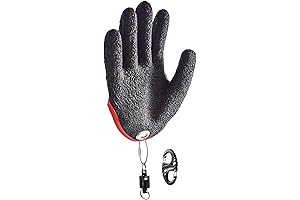 Safety Gloves with Magnetic Fish Release for Puncture Protection & Waterproof Fly Fishing