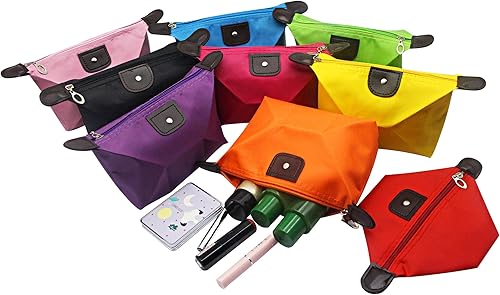 Miniatura 6 de YAODHAOD Bolsa de maquillaje a granel, bolsa de almacenamiento impermeable para cosméticos, con cremallera, organizador de artículos de tocador de