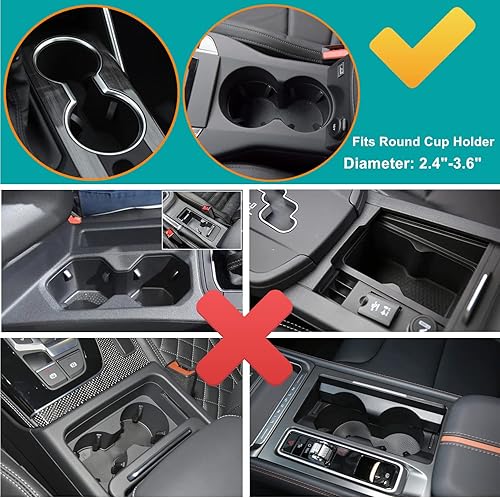 Miniatura 6 de Expansor de portavasos para automóvil  Expansor de portavasos de coche con base ajustable  Se adapta a Yeti, Nalgene, Hydro Flask, botellas de 1040