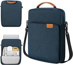 TiMOVO Laptop Sleeve for MacBook Air 13 Inch 2026 Model A3449/A3240 with M5/M4 Chip, Carrying Bag with Handle and Shoulder Strap, Indigo