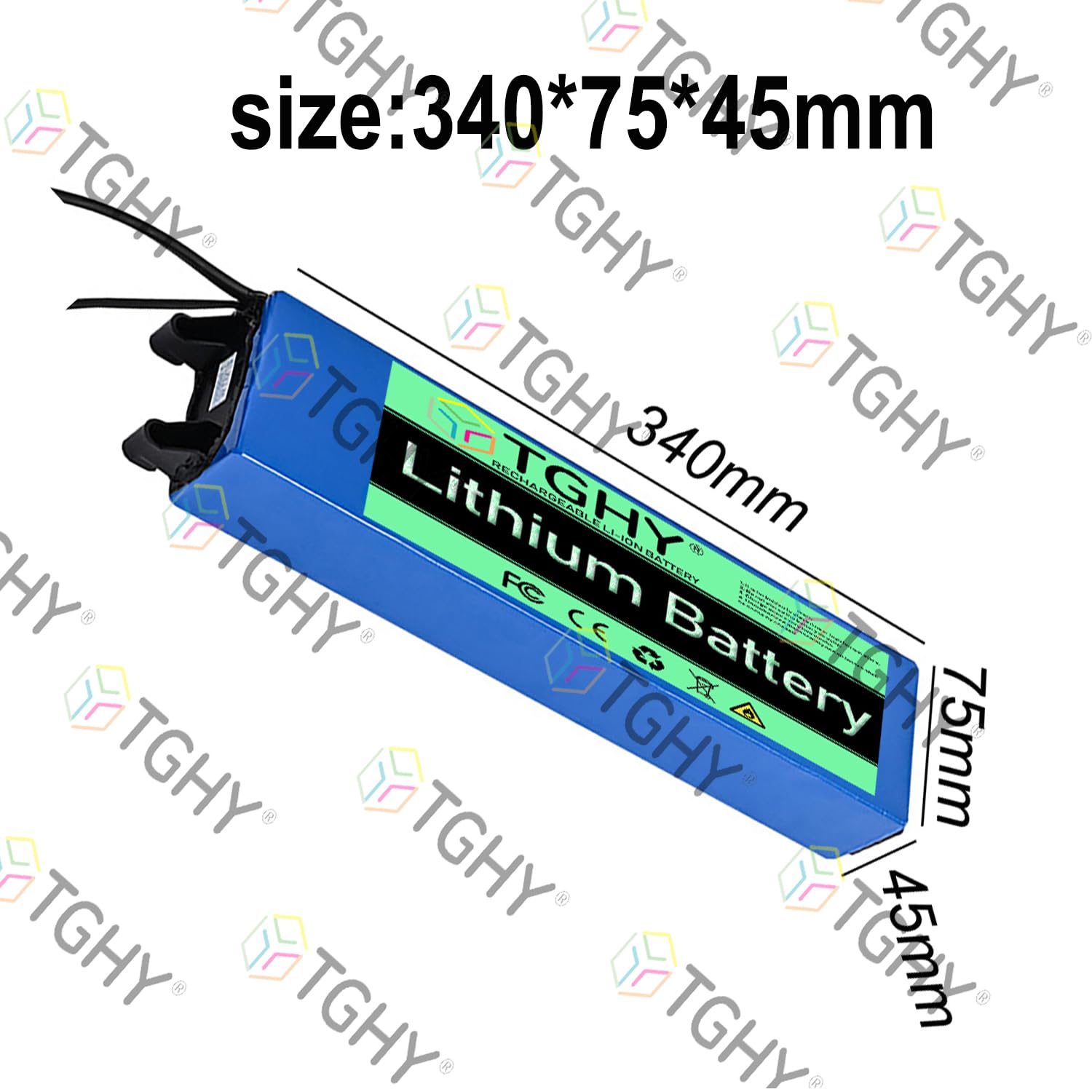 TGHY Batteria al Litio per Monopattino Elettrico da 36 Volt, 36 V, 6 Ah, 7,8 Ah, Ricaricabile, Pieghevole, Batteria Integrata per Hoverboard, Skateboard, Motore da 280,8 W,36v 6ah,XT60+SM