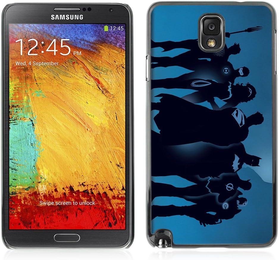 ARTCASES Collections Black Hard Back Case for Samsung Galaxy Note III ( Cool Superhero Team & Superman )