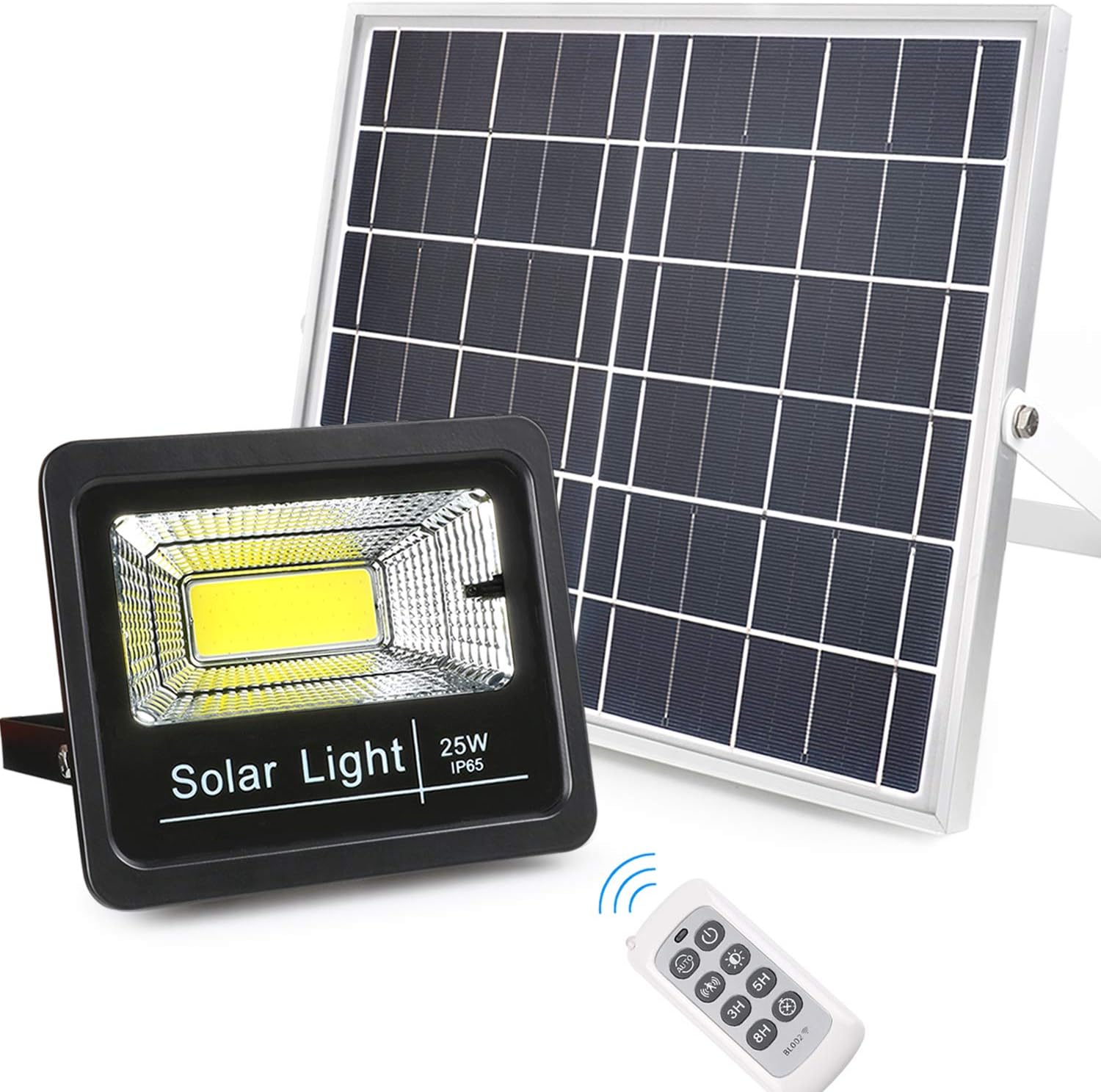 Bеѕt Cуbеr Mоndау 🔥 Led Solar Flood Lights Outdoor, Bemexred Remote Control Solar Lights Dusk to Dawn 1500 Lumens 12W Large Solar Panel Motion Sensor Solar Security Light IP65 Waterproof for Yard,Barn,Driveway,Deck,Farm
