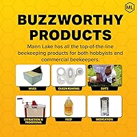 Vista 6 de Mann Lake Varroa EasyCheck, monitoreo de precisión para una salud óptima de la colmena, para lavado con alcohol y métodos de monitoreo de ácaros