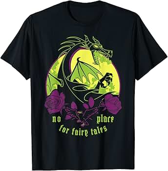 マレフィセント Tシャツ 黒 ディズニー アニメT 公式 Maleficent Black Tshirt マレフィセント Tシャツ ブラック 黒