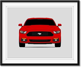Ford Mustang GT S550 (2015-2017) Inspired Poster Print Wall Art Decor Handmade (Unframed)
