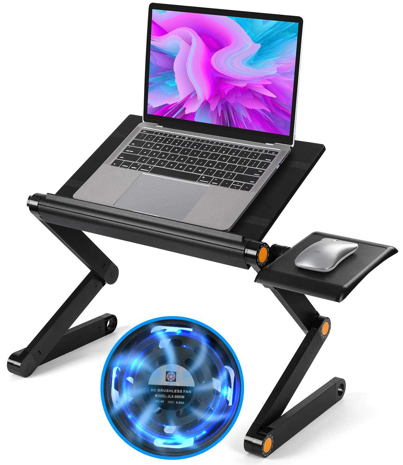 Buy HUANUO Adjustable Laptop Stand Foldable Laptop Table Stand with 2