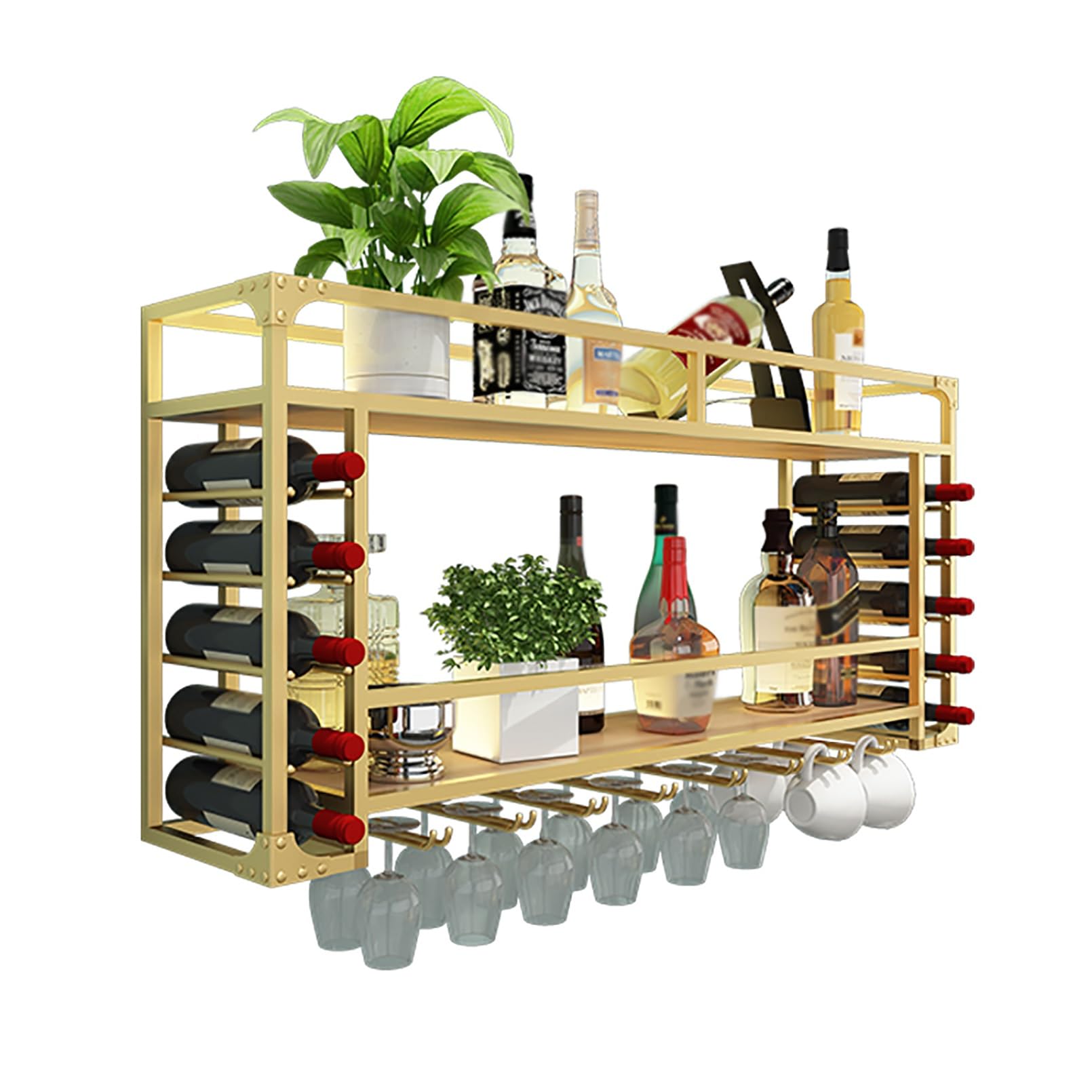 Présentoir à vin mural moderne pour cuisine et salon tendance