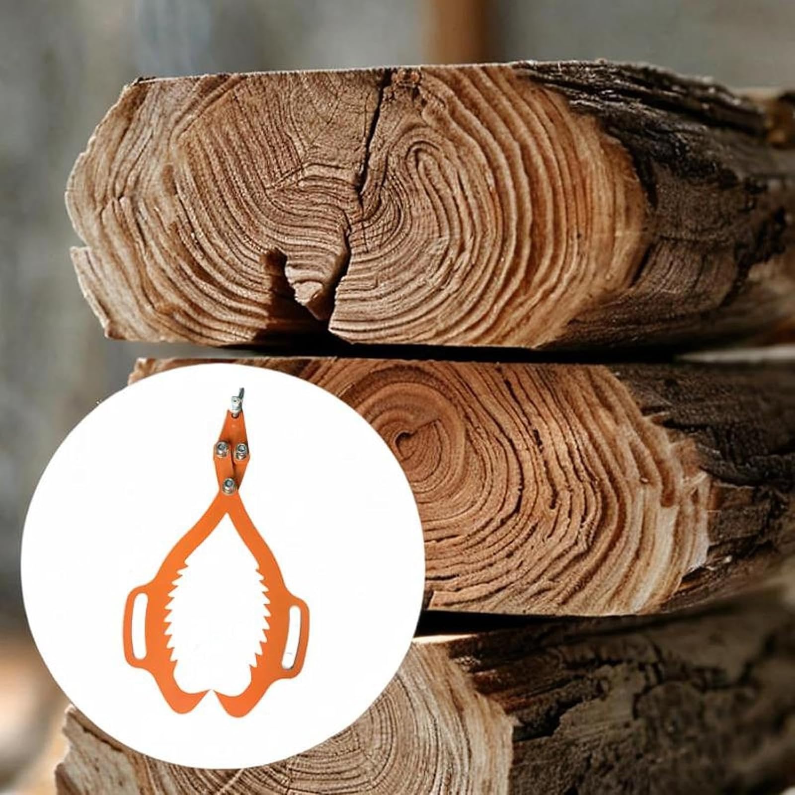 Pinzas para Troncos, Pinzas para Levantar Troncos, Pinzas para Deslizar Madera de 21 Pulgadas, Pinzas Resistentes para Troncos, Ganchos para Tractores, Camiones y montacargas.