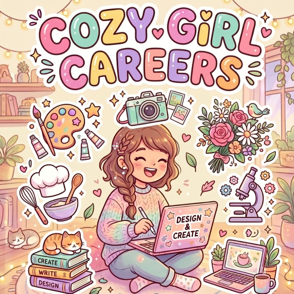 Cozy Girl Careers: A Cute Coloring Book for Girls Featuring Dream Jobs, Peaceful Workspaces & Relaxing Everyday Career Moments