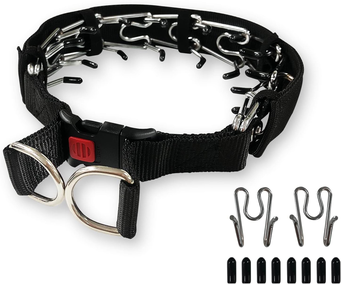 Dog Prong Collar (SSize), Adjustable Dog Collar with