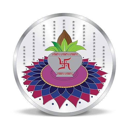 Precious Moments BIS Hallmarked Silver Coin Kalash House-Warming Gift 999 Pure