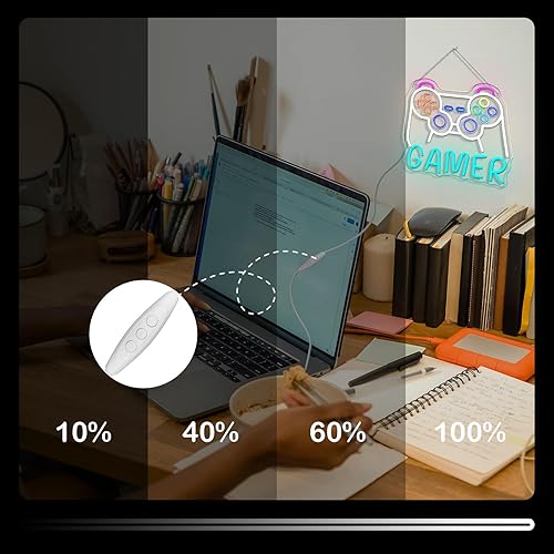 Miniatura 7 de Horseneon Letrero de neón con luces LED para decoración de pared para salas de juegos, configuraciones de deportes electrónicos y cuevas de