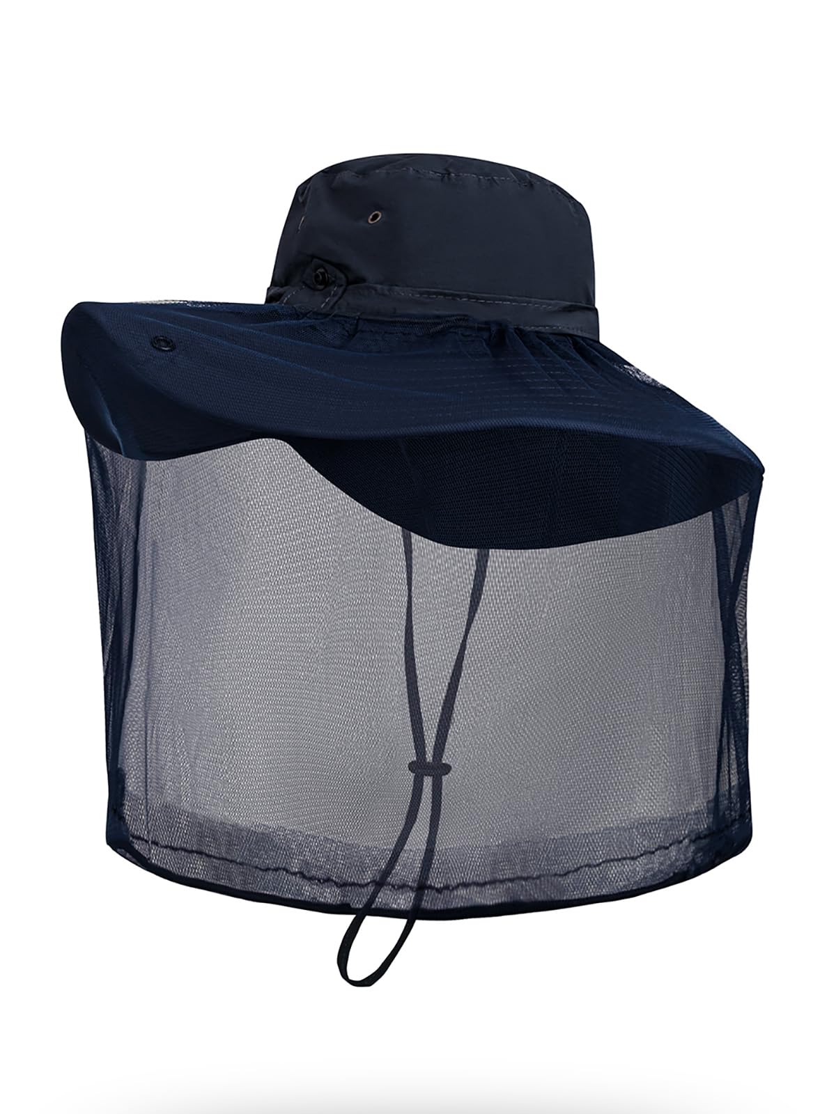 Mosquito Net Hat - Safari Sun Visor Hat with Removable Bug Net for Outdoor Men and Women